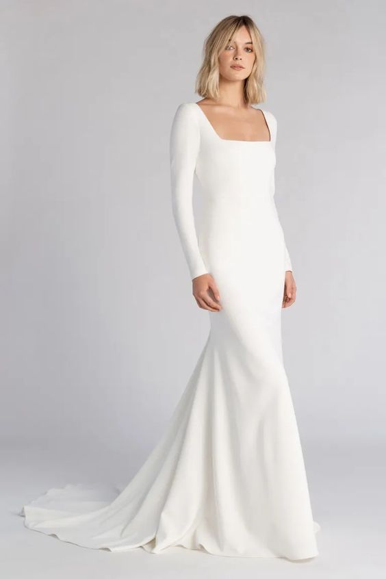 Saponaria ~ Simple Slip Wedding Dress