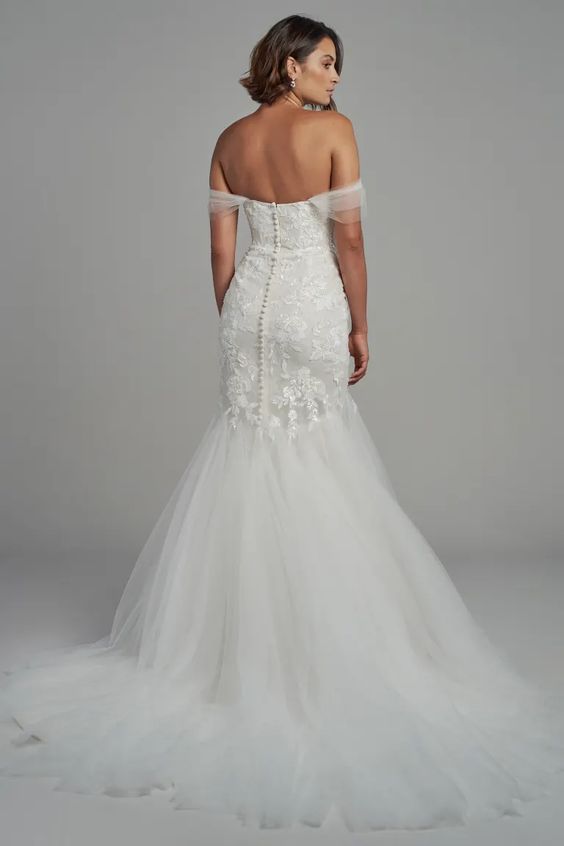 Adrienne's Jaw-Dropping Plus Size Sheath Wedding Gown with