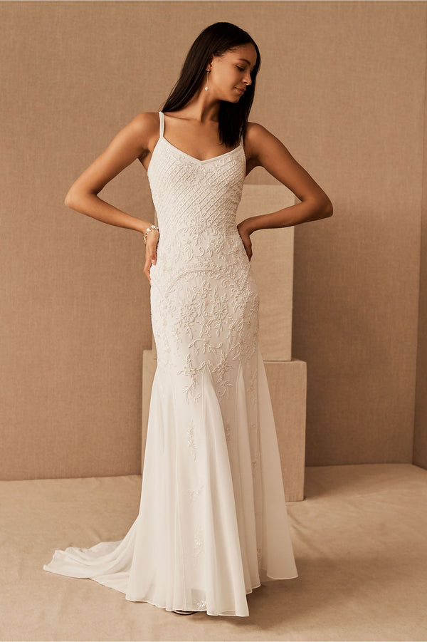 Bhldn beaded wedding dress hotsell